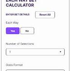 each way accumulator bet calculator